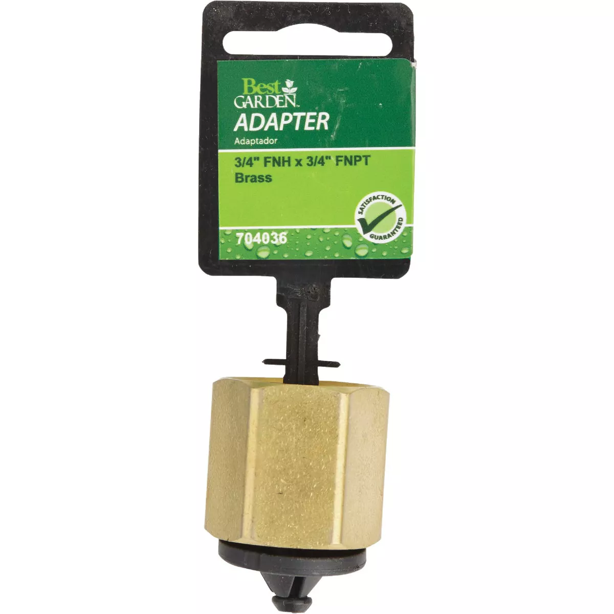 Best Garden 3/4 In. FHT x 3/4 In FPT Brass Non-Swivel Hose Connector - photo 2