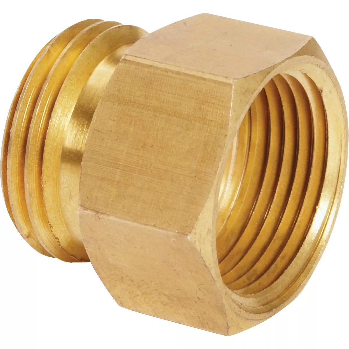 Best Garden 3/4 In. MHT x 3/4 In FPT Brass Non-Swivel Hose Connector - photo 3