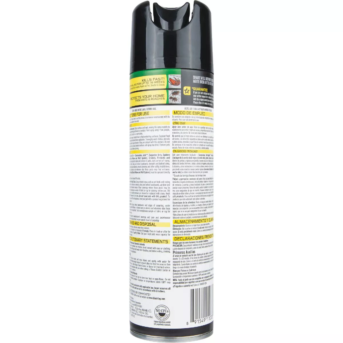 Black Flag 17-1/2 Oz. Spring Fresh Aerosol Spray Ant & Roach Killer - photo 2