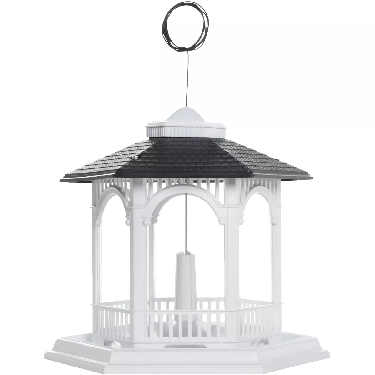 Cherry Valley White Plastic 10 Lb. Capacity Gazebo Bird Feeder - photo 5