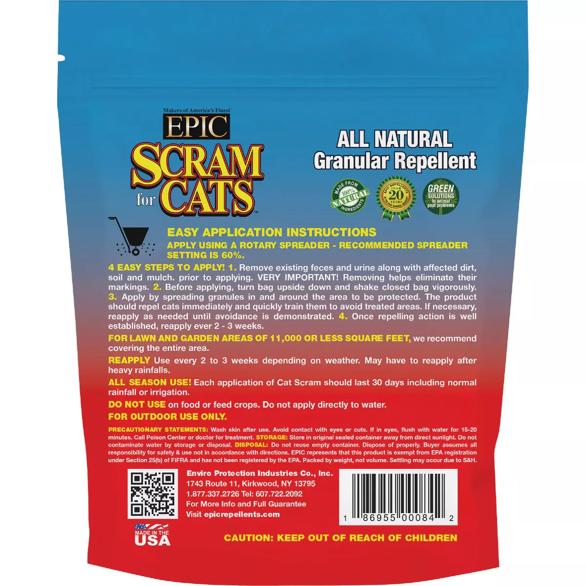Scram For Cats 3.5 Lb. Granular Organic Animal Repellent - photo 2