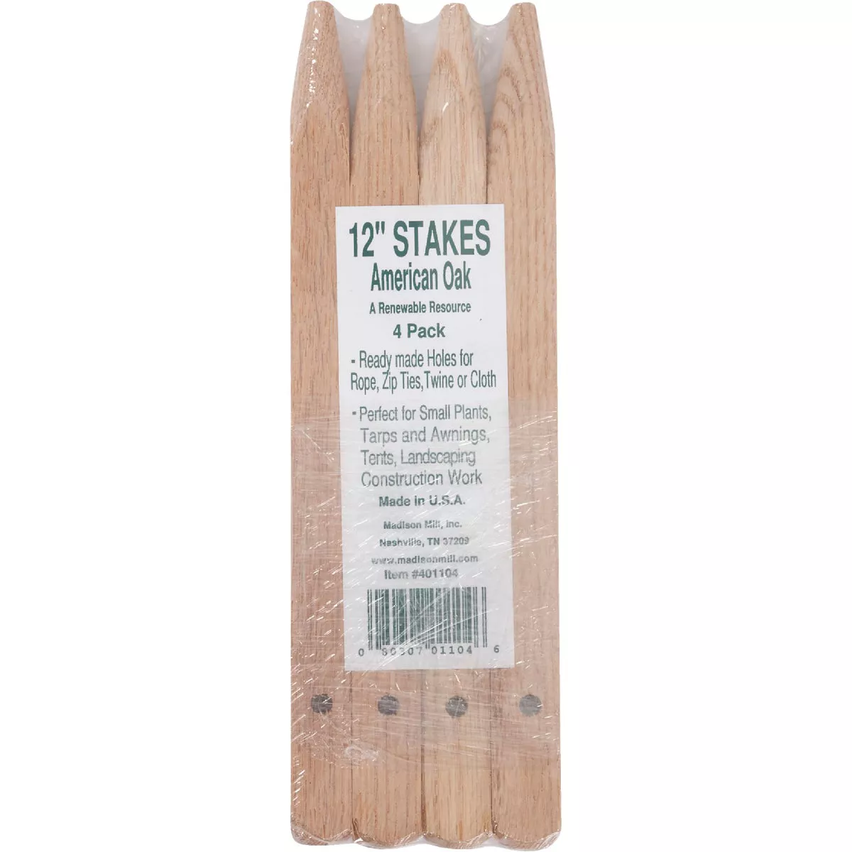Madison Mill 12 In. Oak Wood Plant Stake (4-Pack) - photo 2