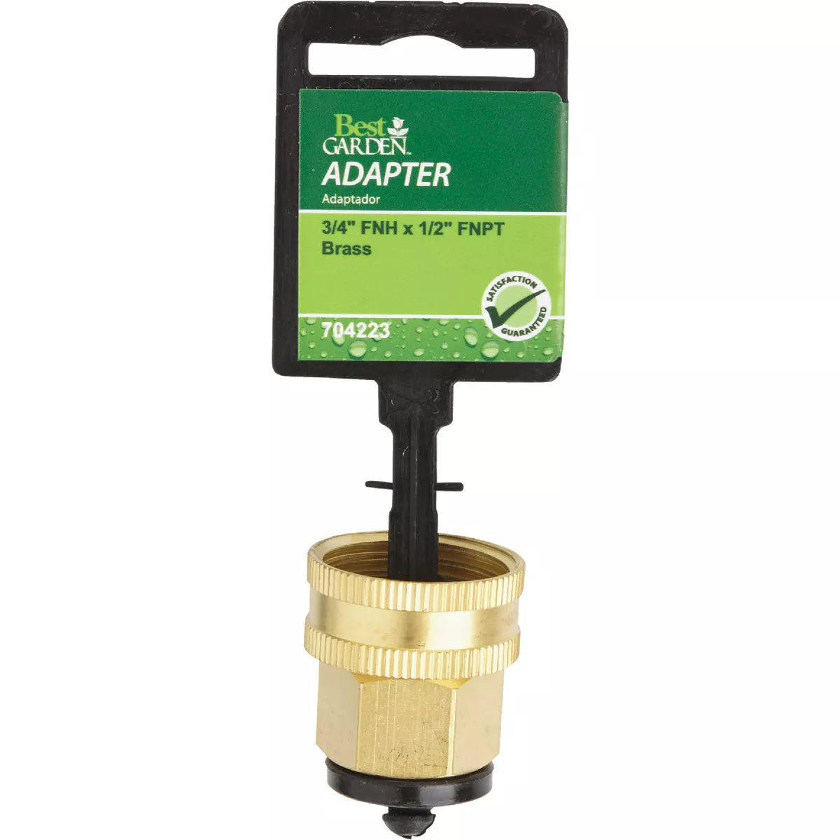 Best Garden 3/4 In. FHT x 1/2 In FPT Brass Swivel Hose Connector - photo 2