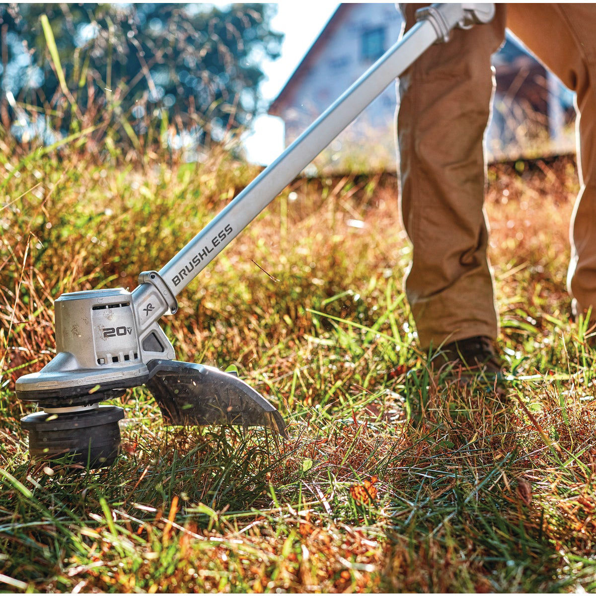 20V MAX Cordless Battery Powered String Trimmer Kit with (2) 1.5Ah  Batteries & Charger