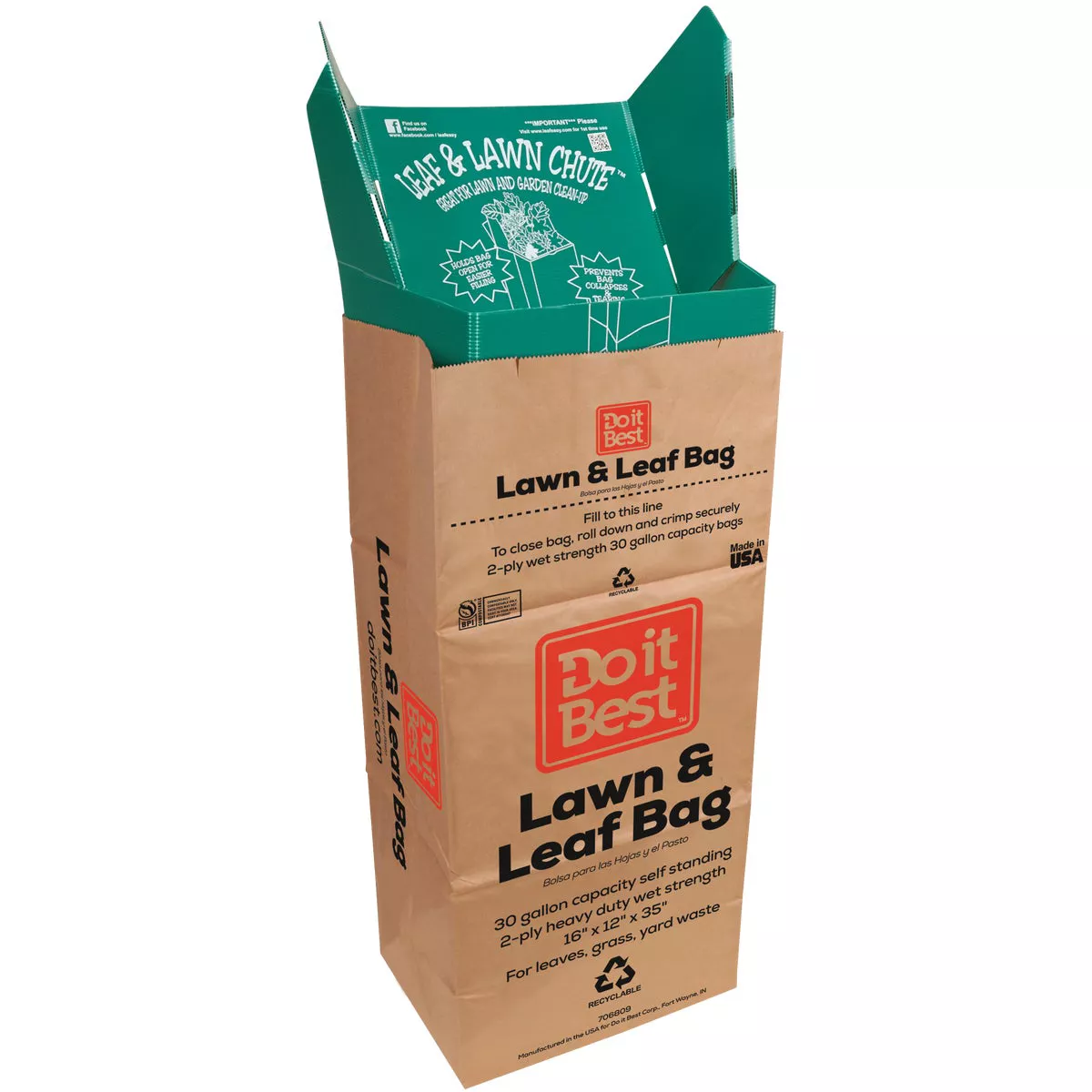 Luster Leaf 30 Gal. Corrugated Plastic Lawn & Yard Bag Holder - photo 3