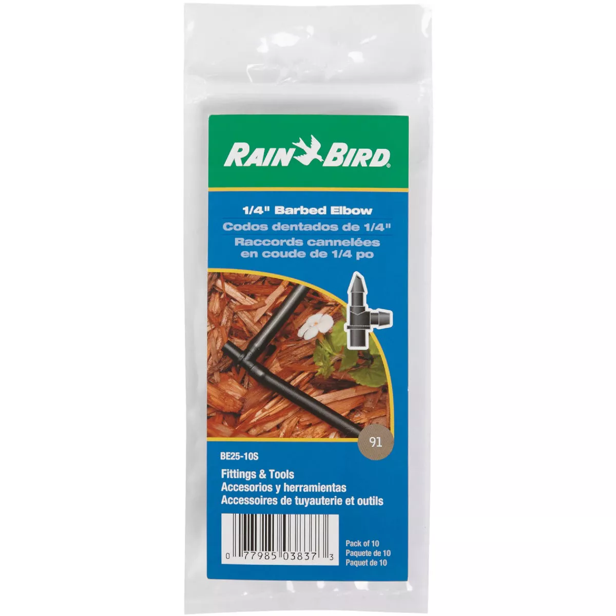 Rain Bird 1/4 In. Tubing Barbed Elbow (10-Pack)