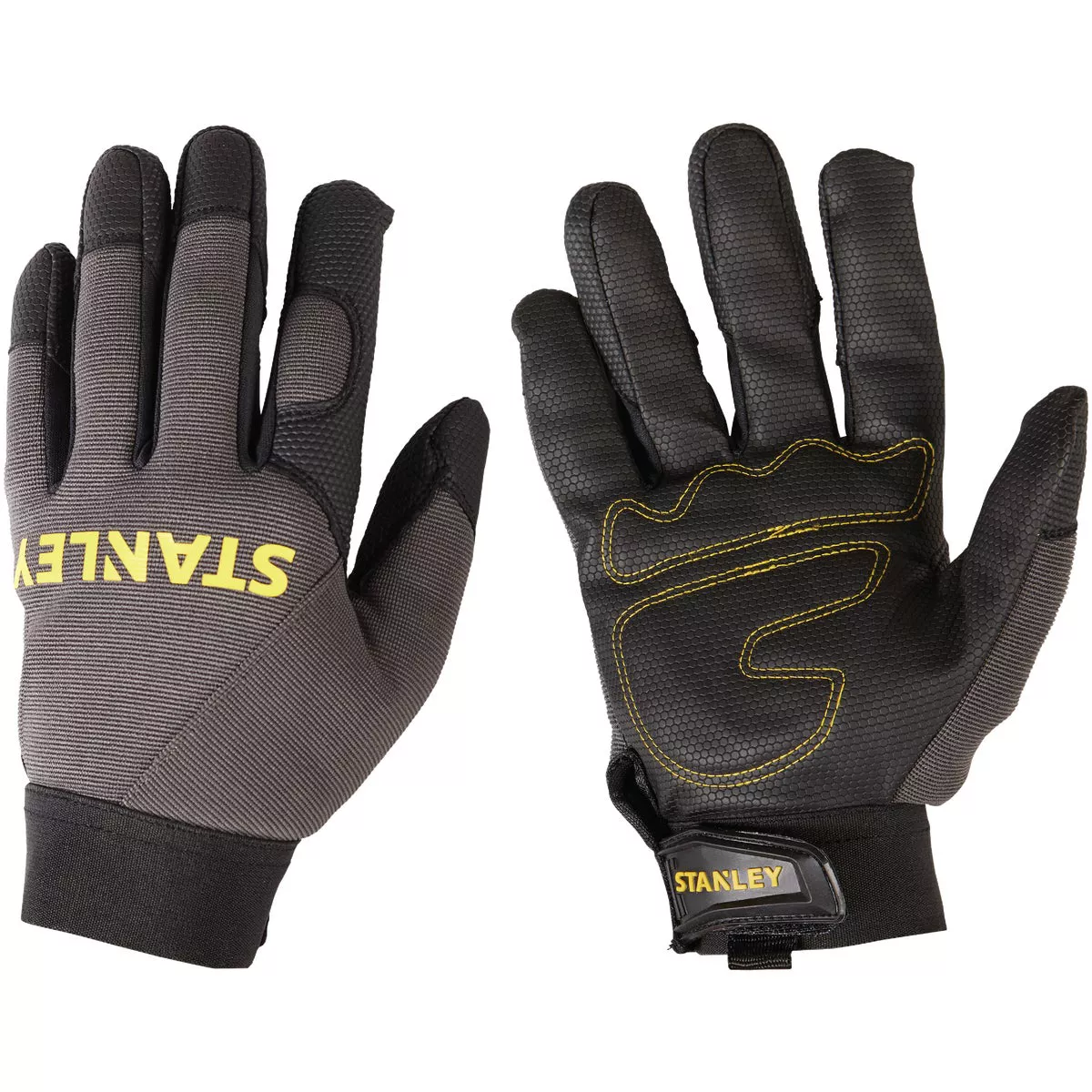 Stanley Men's Large Synthetic Fabric Padded Comfort Grip High Performance Glove - photo 2
