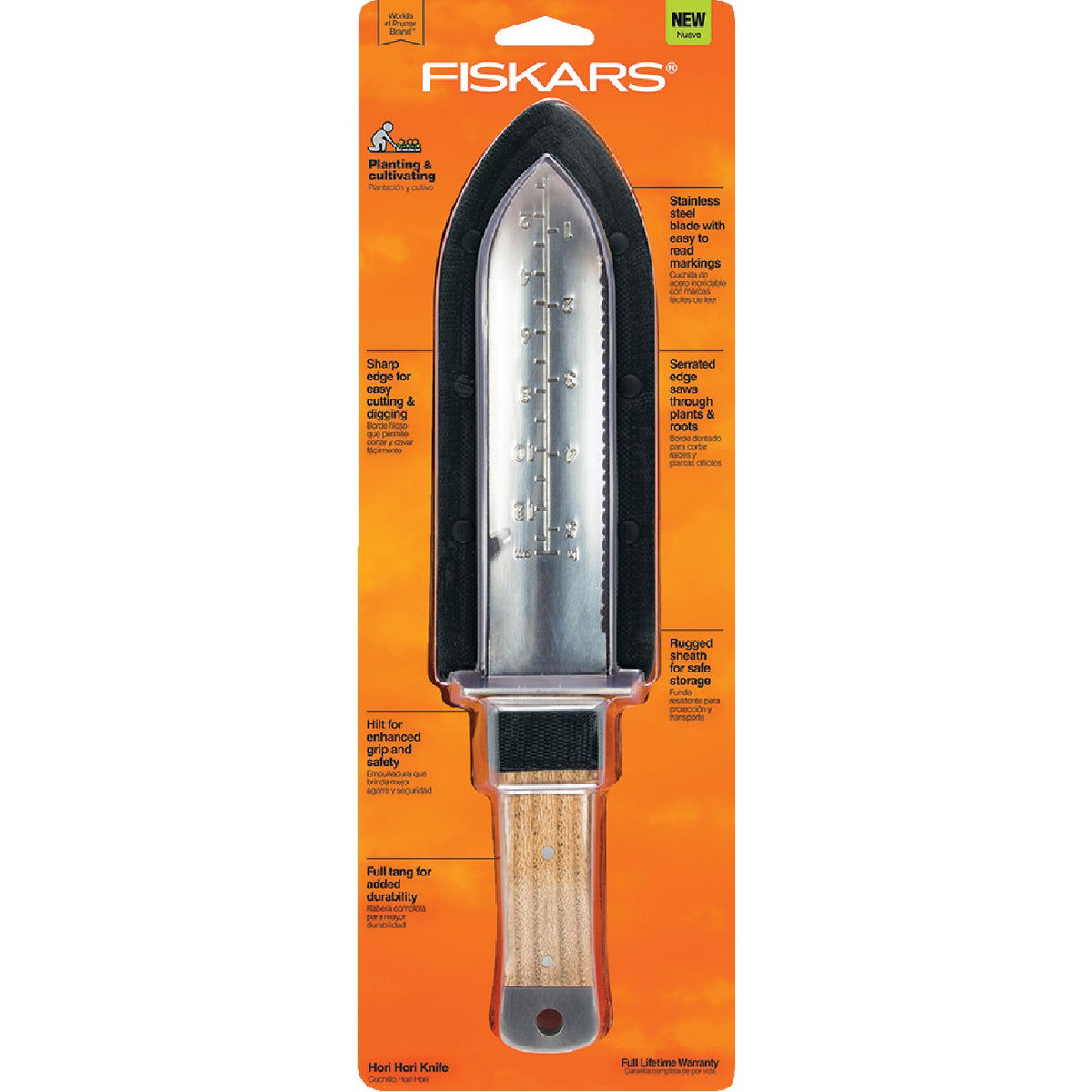 Fiskars 7 in. Stainless Steel Gardening Knife