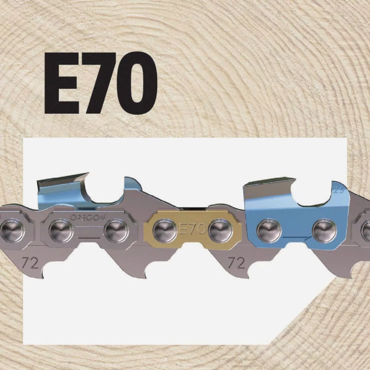Oregon E70 PowerCut Saw Chain for 20in. Bar - 70 Drive Links - fits Echo, McCulloch, Homelite, Makita, Skil and others - photo 4
