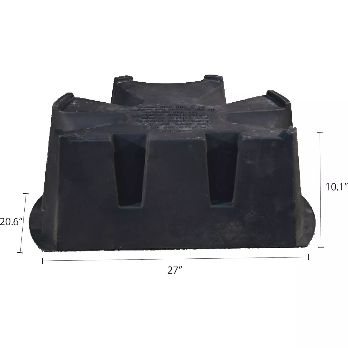 RTS Home Accents Black 10.1 In. H. x 27 In. L. x 20.6 In. D. Recycled Polyethylene Rain Barrel Stand - photo 4