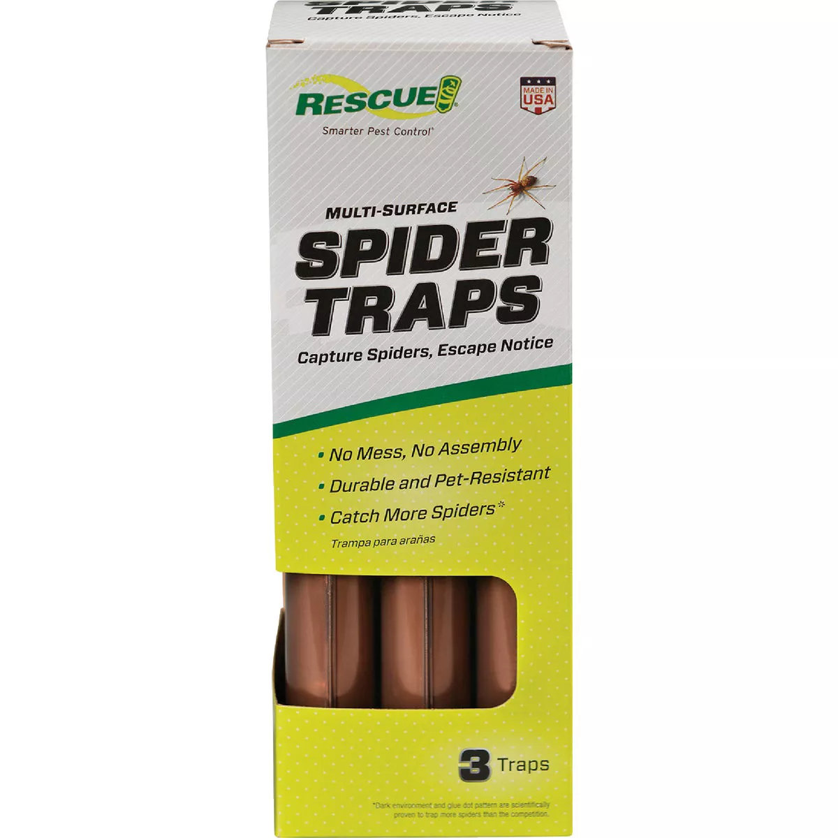 Rescue Indoor Glue Spider Trap (3-Pack)