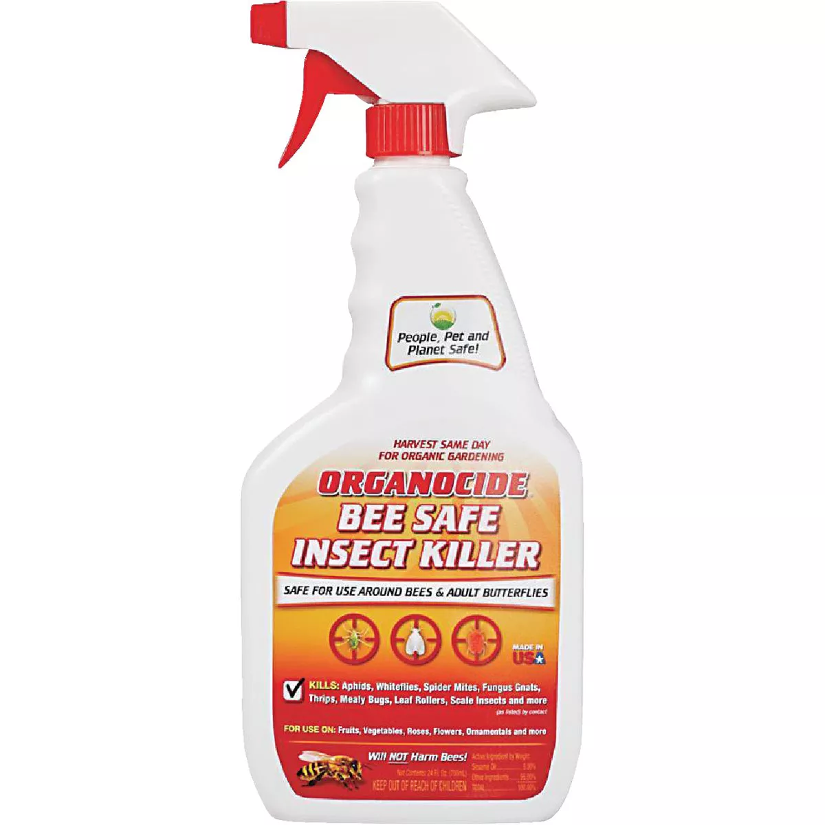 Organocide 24 Oz. Ready To Use Trigger Spray Organic Bee Safe Insect Killer