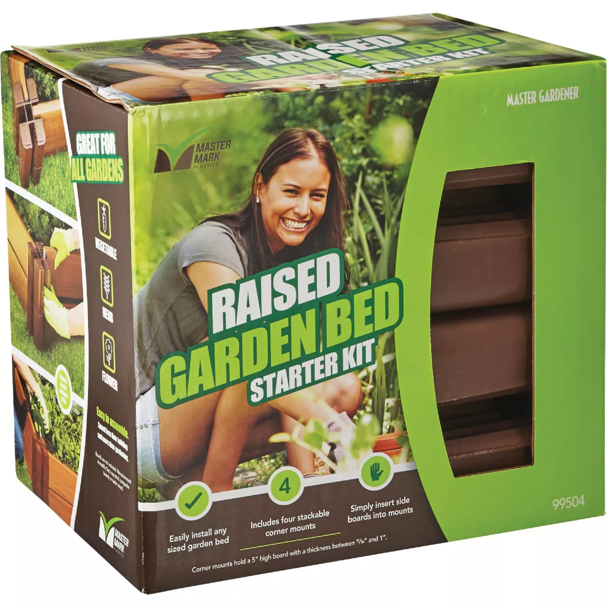 Master Mark 5-1/2 In. Brown Plastic Raised Garden Bed Starter Kit - photo 2