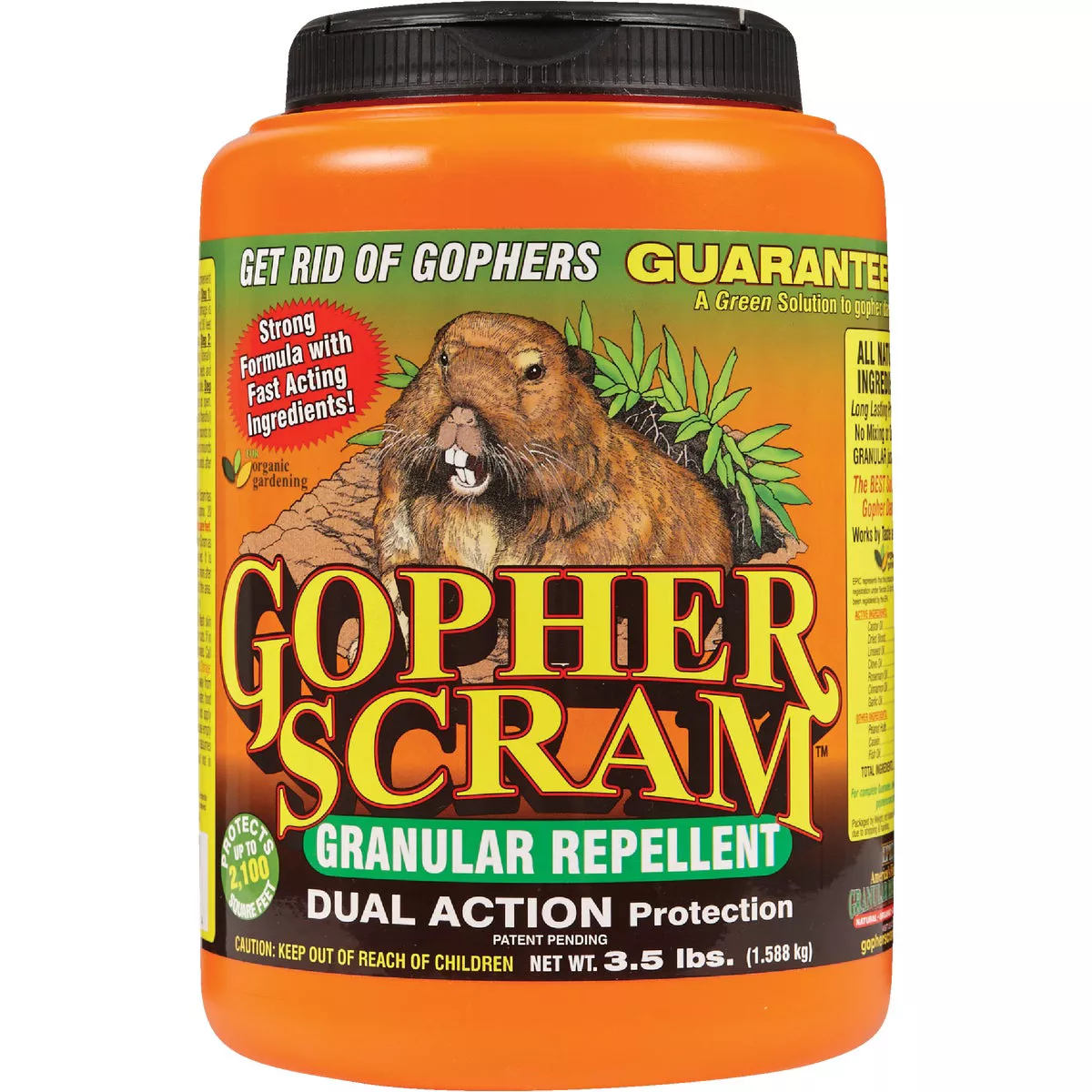 Gopher Scram 3.5 Lb. Granular Gopher Repellent - photo 2