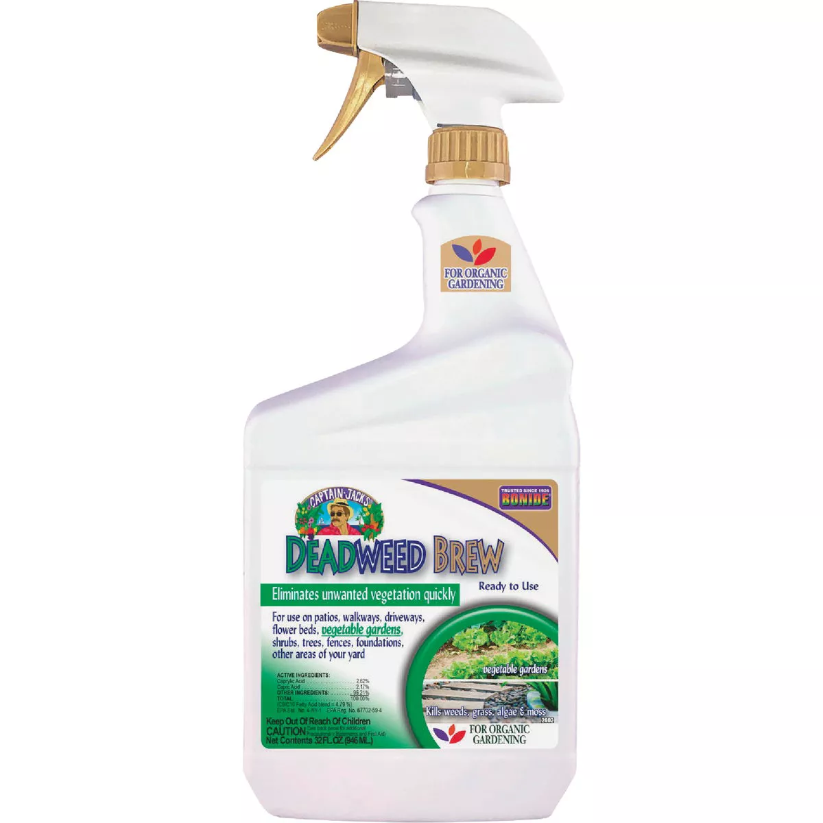 Bonide Captain Jack's Deadweed Brew 32 Oz. Ready to Use Trigger Spray Weed & Grass Killer