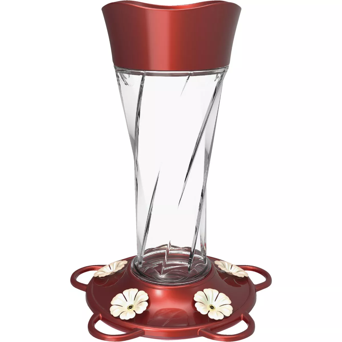 More Birds 11 Oz. Glass Twist Hummingbird Feeder