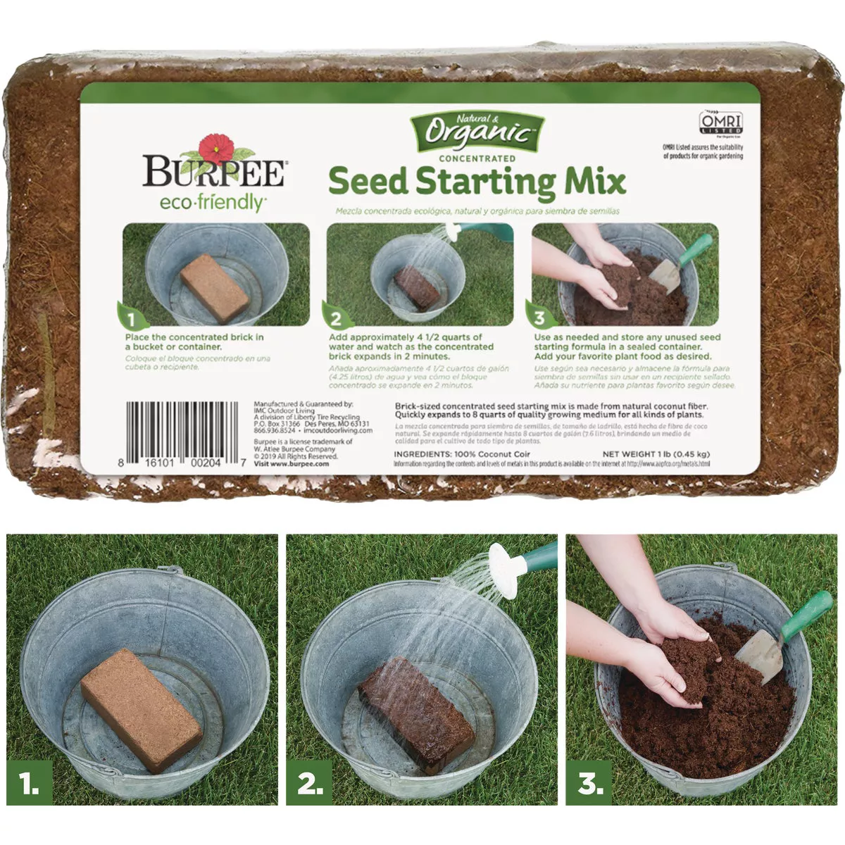 Burpee 8 Qt. 1-1/2 Lb. Concentrated Seed Starting Mix - photo 5