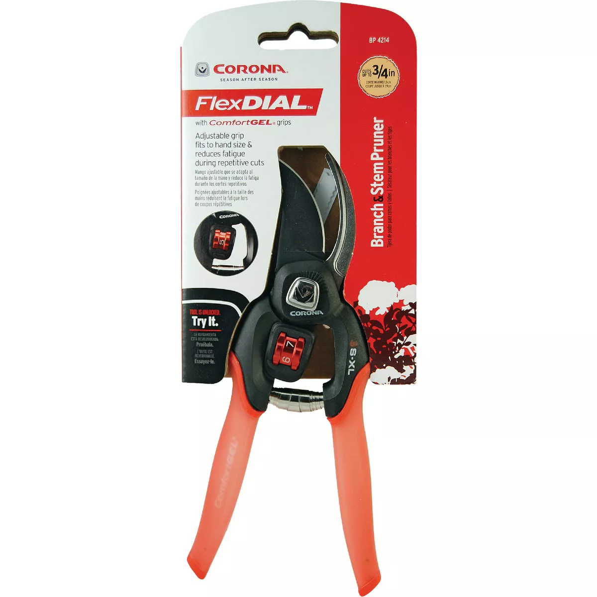 Corona FlexDial 8 In. ComfortGel Bypass Pruner - photo 2