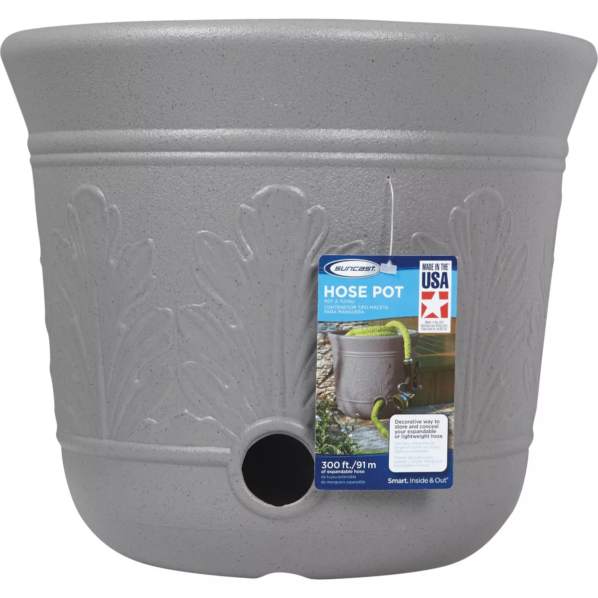 Suncast 300 Ft. Gray Resin Hose Pot - photo 2
