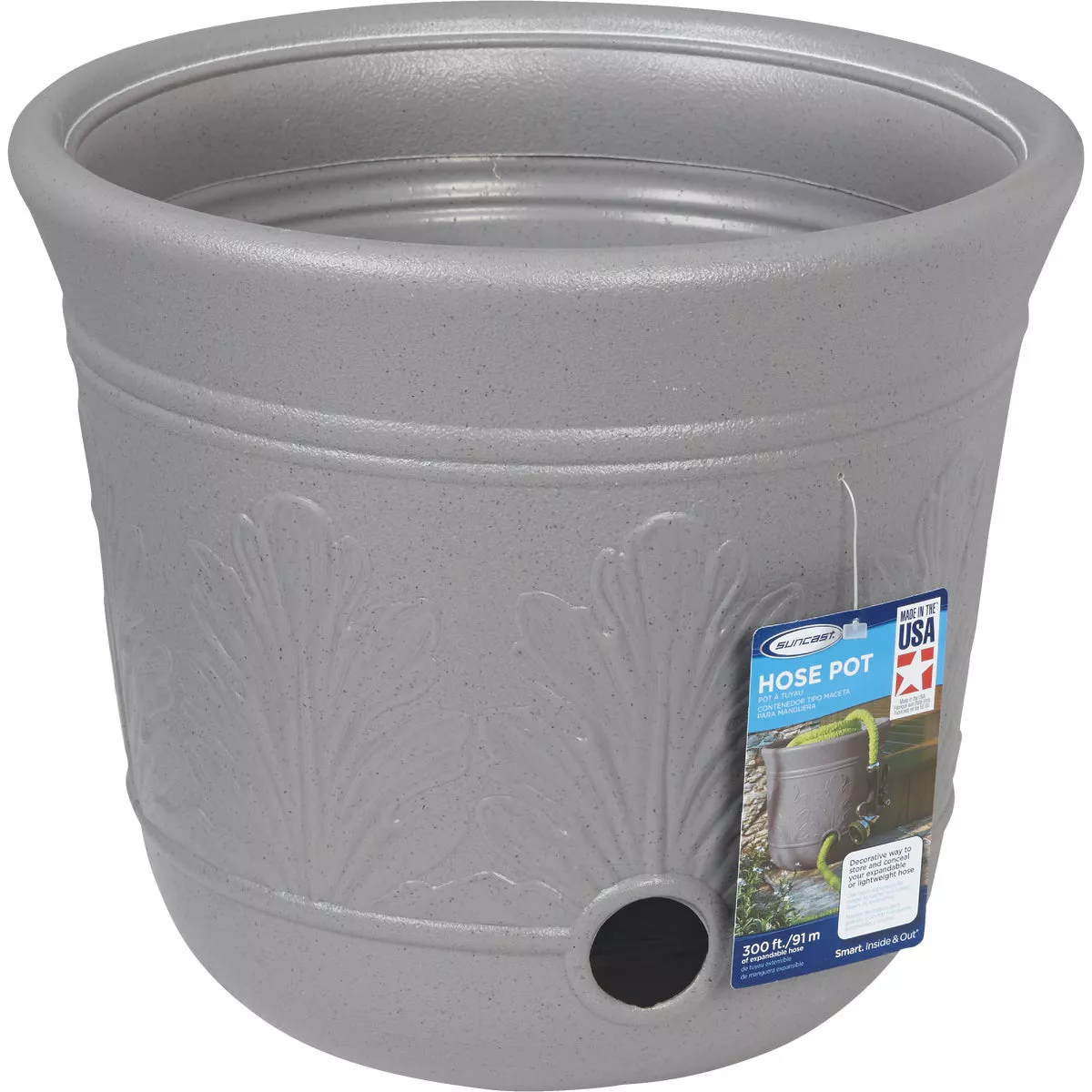 Suncast 300 Ft. Gray Resin Hose Pot - photo 3