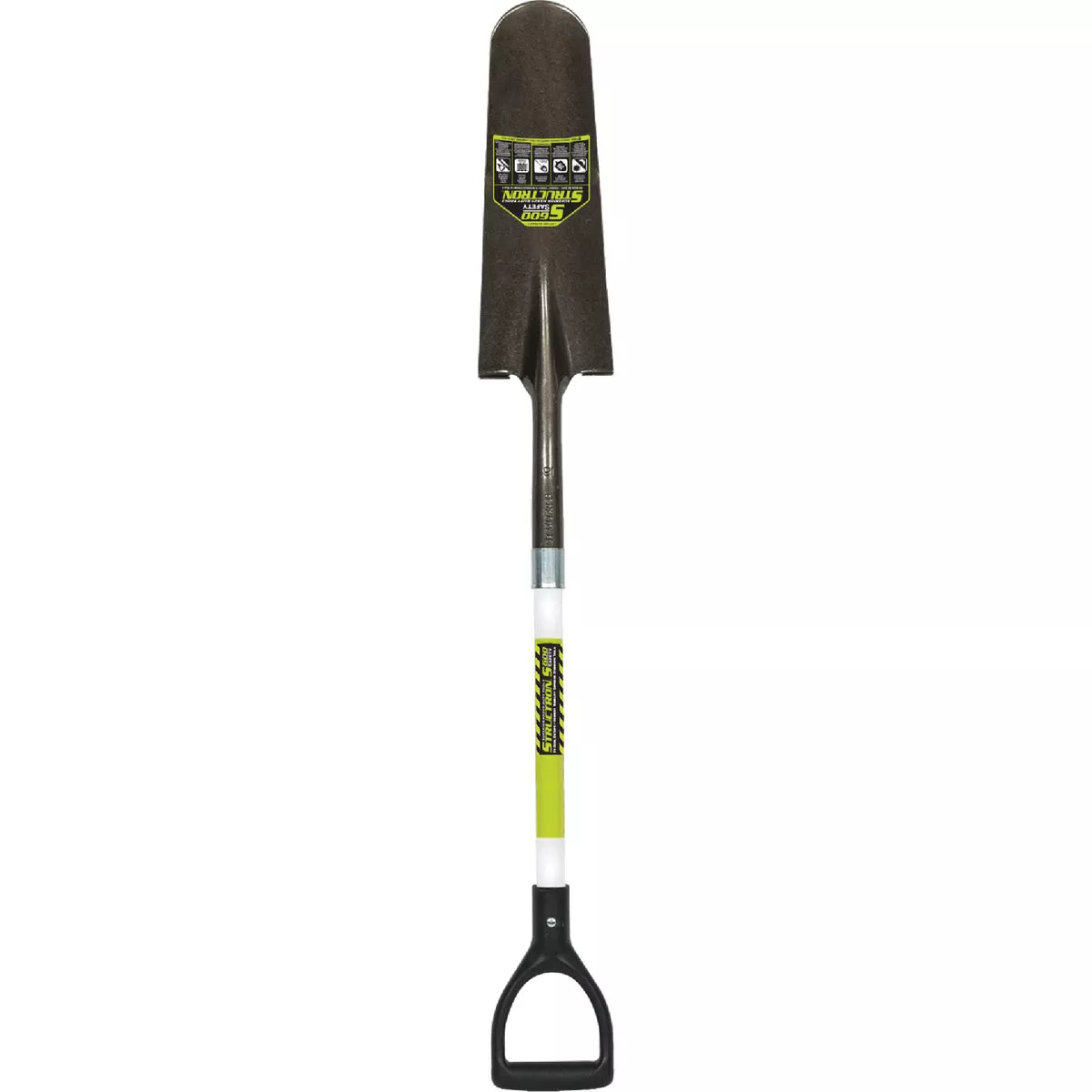 Structron S600 Safety 29 In. Fiberglass D-Handle Round Point Safety Drain Spade