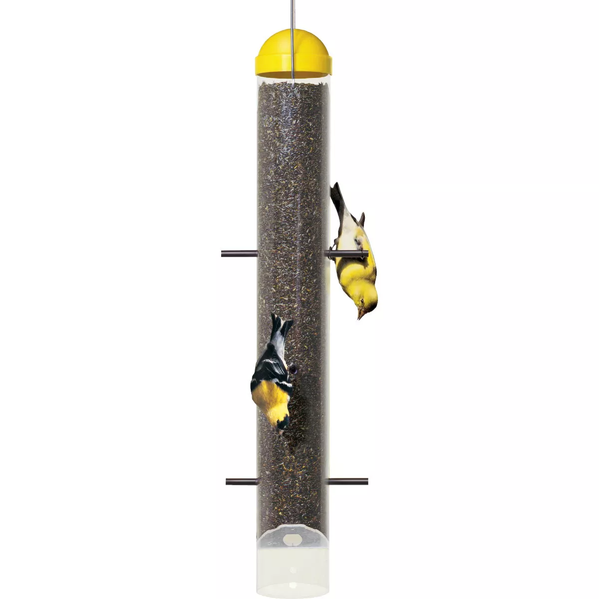 Perky-Pet 18 In. 2 Lb. Capacity Yellow Upside-Down Thistle Feeder - photo 3