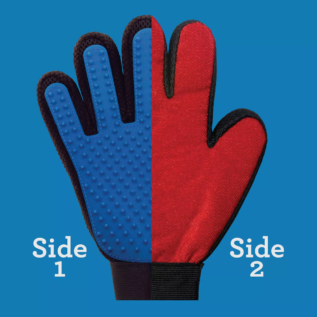True Touch 2-In-1 Silicone Tip Five Finger Deshedding Pet Glove - photo 10