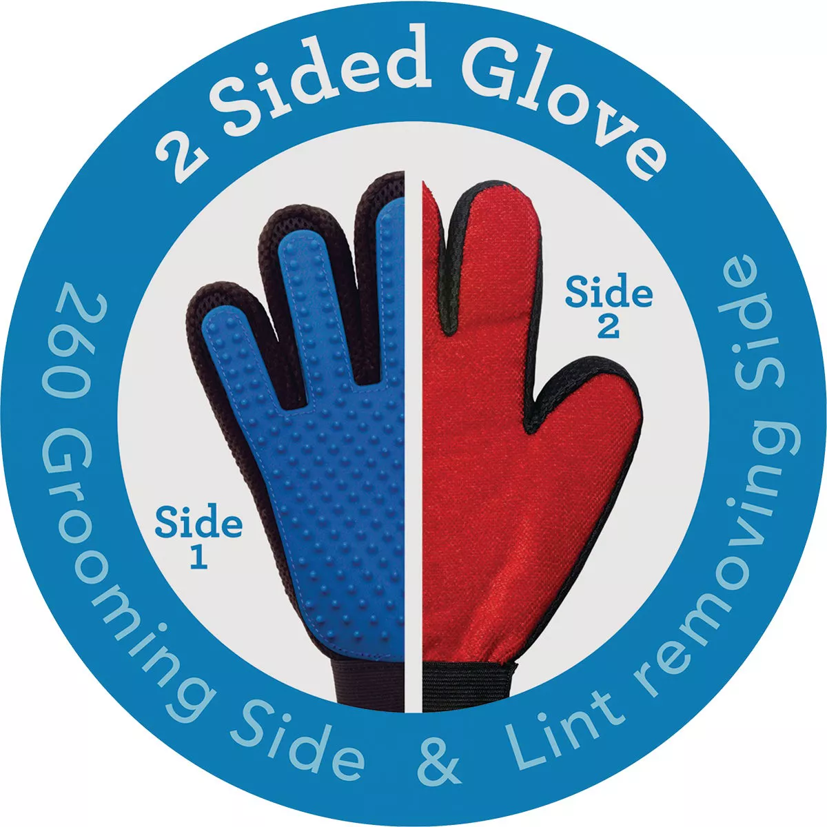 True Touch 2-In-1 Silicone Tip Five Finger Deshedding Pet Glove - photo 5