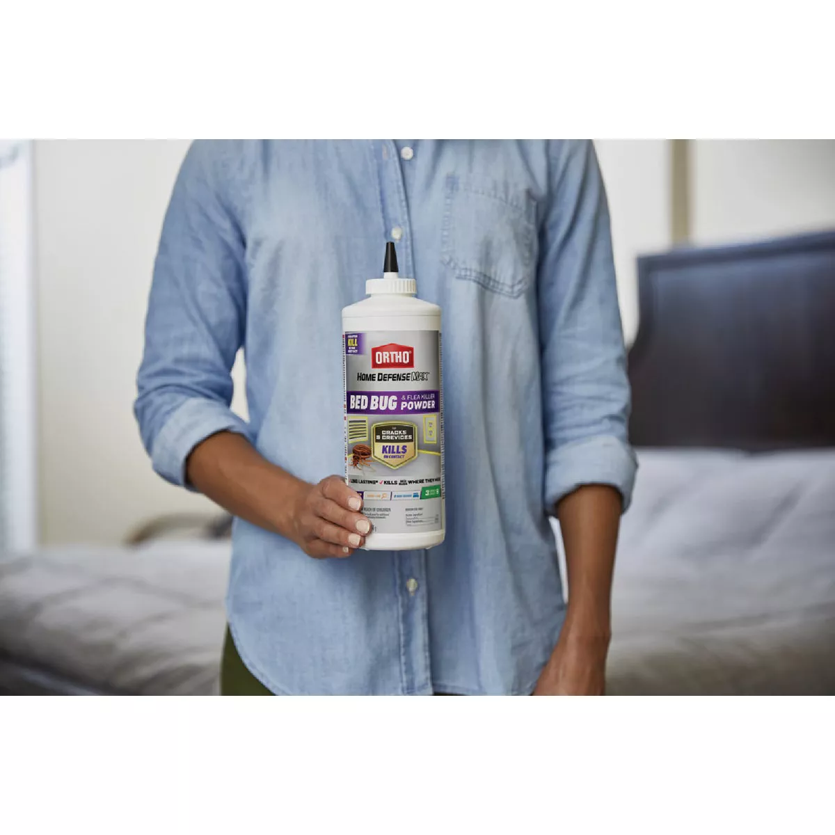 Ortho Home Defense 12 Oz. Powder Bed Bug, Flea & Tick Killer - photo 3