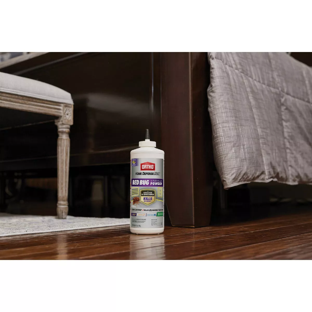 Ortho Home Defense 12 Oz. Powder Bed Bug, Flea & Tick Killer - photo 4