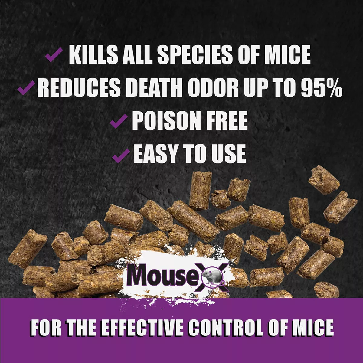 MouseX Pellet Mouse Killer, 1 Lb. - photo 2