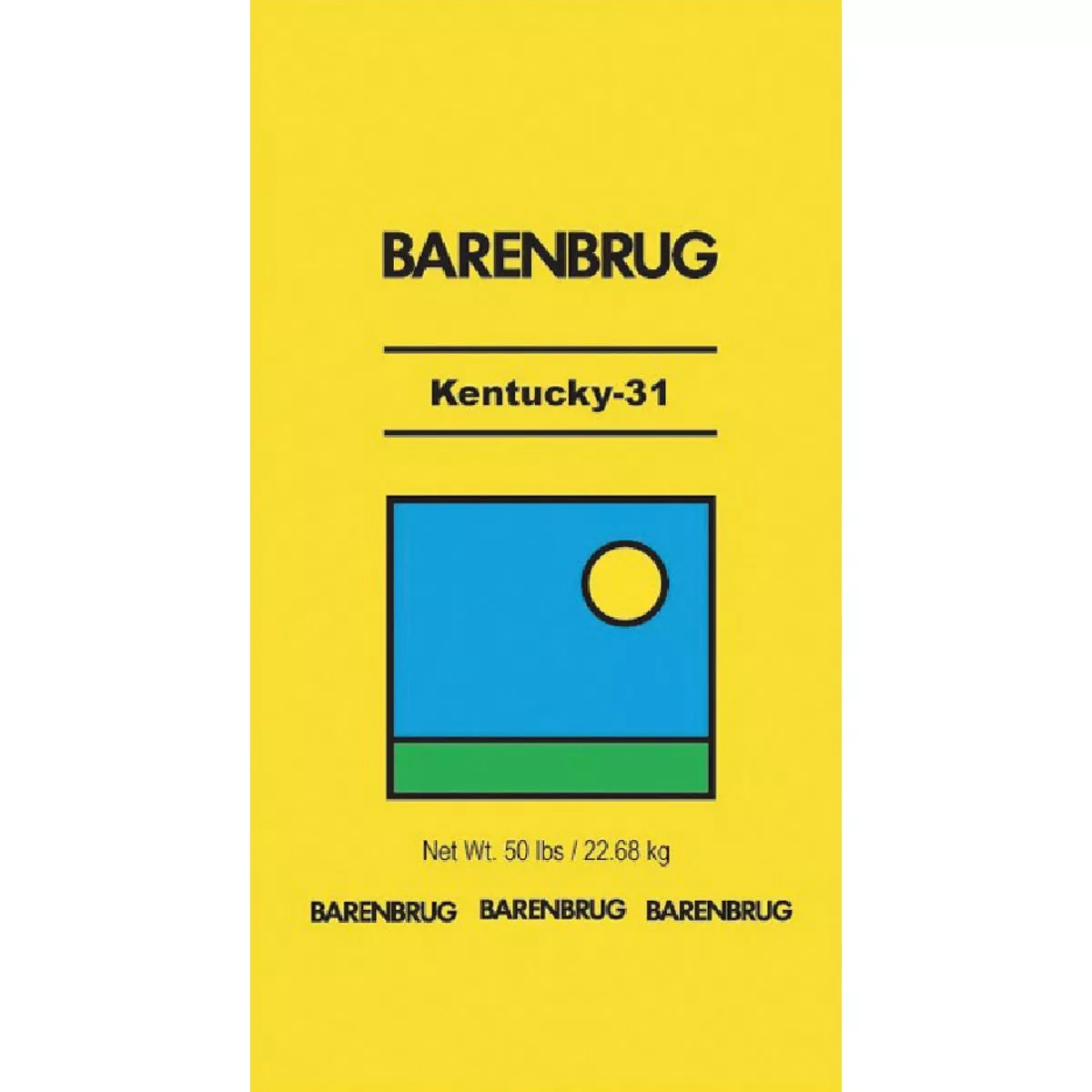 Barenbrug 50 Lb. 10,000 Sq. Ft. Coverage 50% Fescue/50% Coating Material Grass Seed