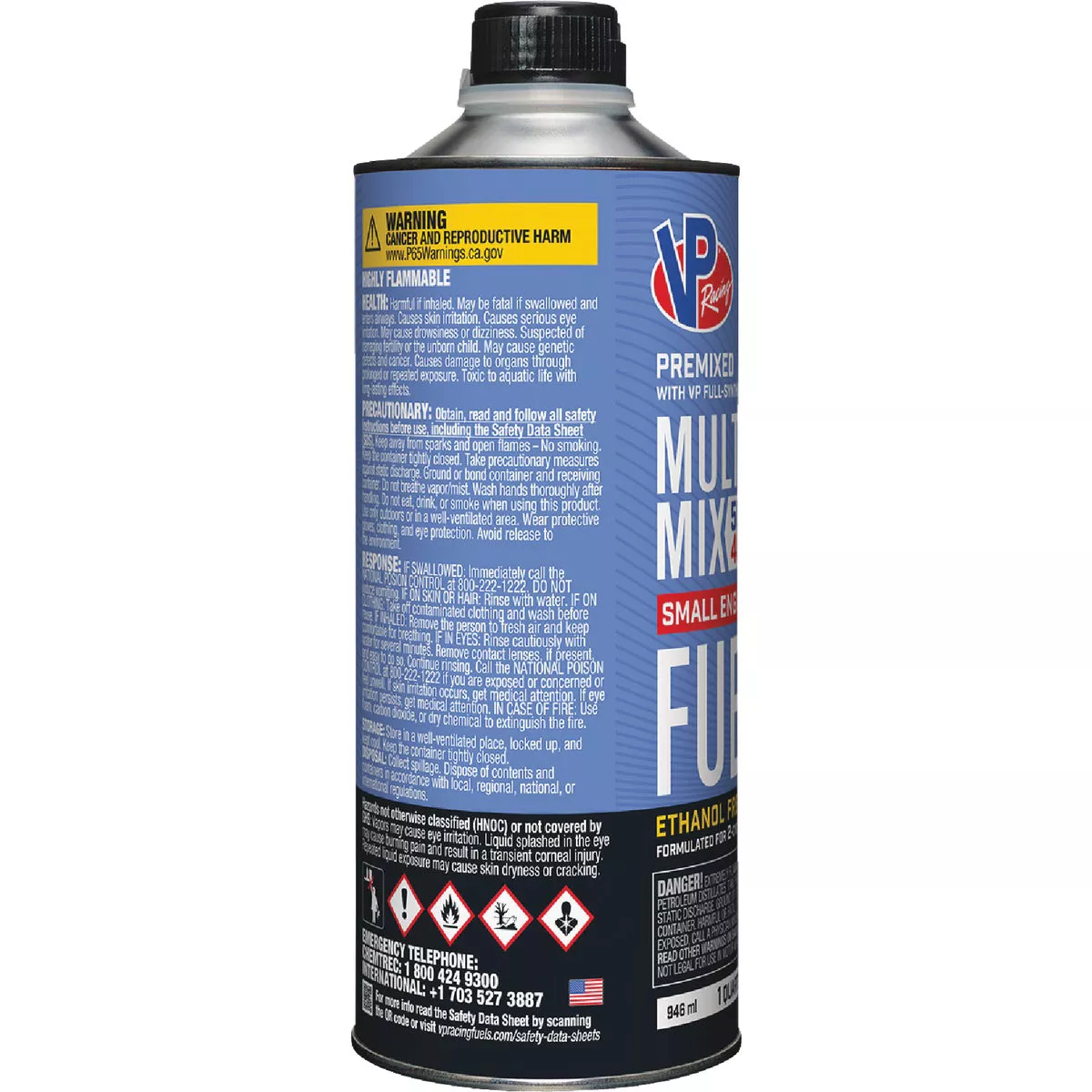 VP Racing Fuels 32 Oz. 40:1/50:1 Ethanol-Free Multi-Mix Gas & Oil Pre-Mix - photo 2