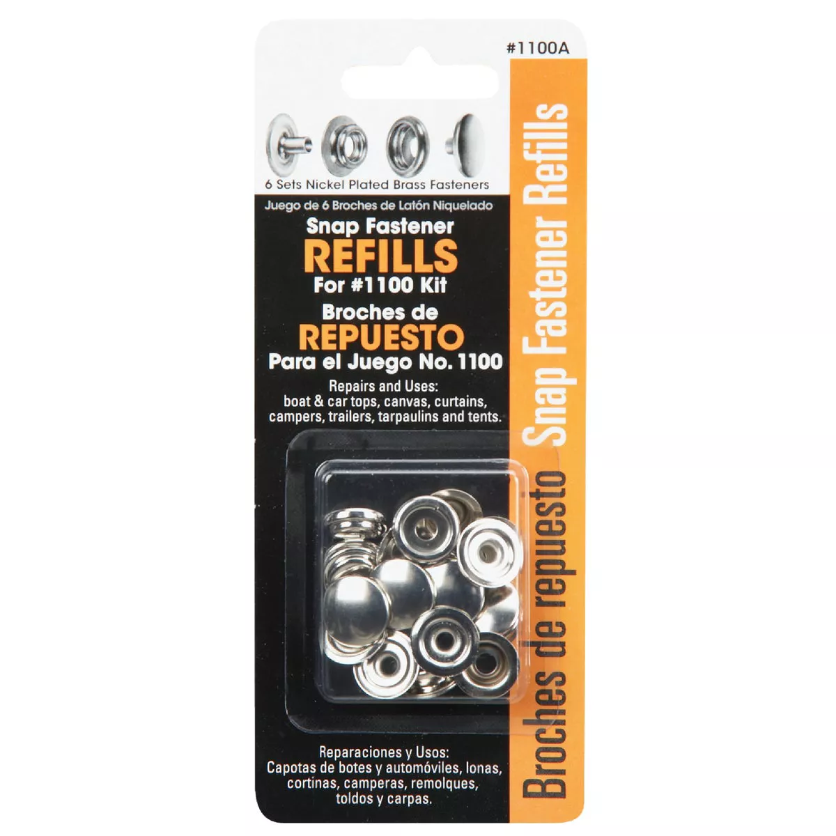 Lord & Hodge Metal Canvas to Canvas Snap Fastener Refill for Canvas (6 Ct.) - photo 2