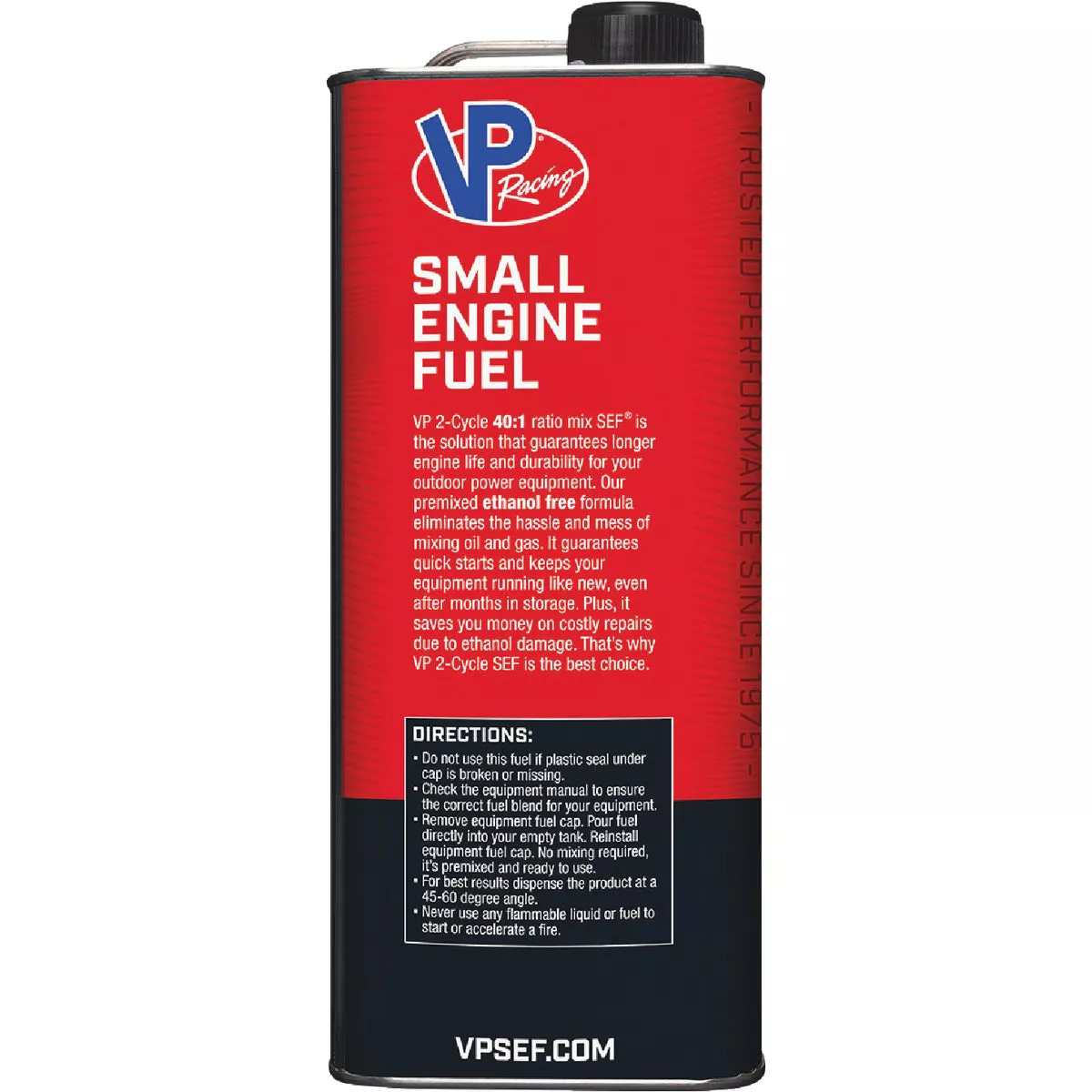 VP Racing Fuels 1 Gal. 40:1 Ethanol-Free Gas & Oil Pre-Mix - photo 2