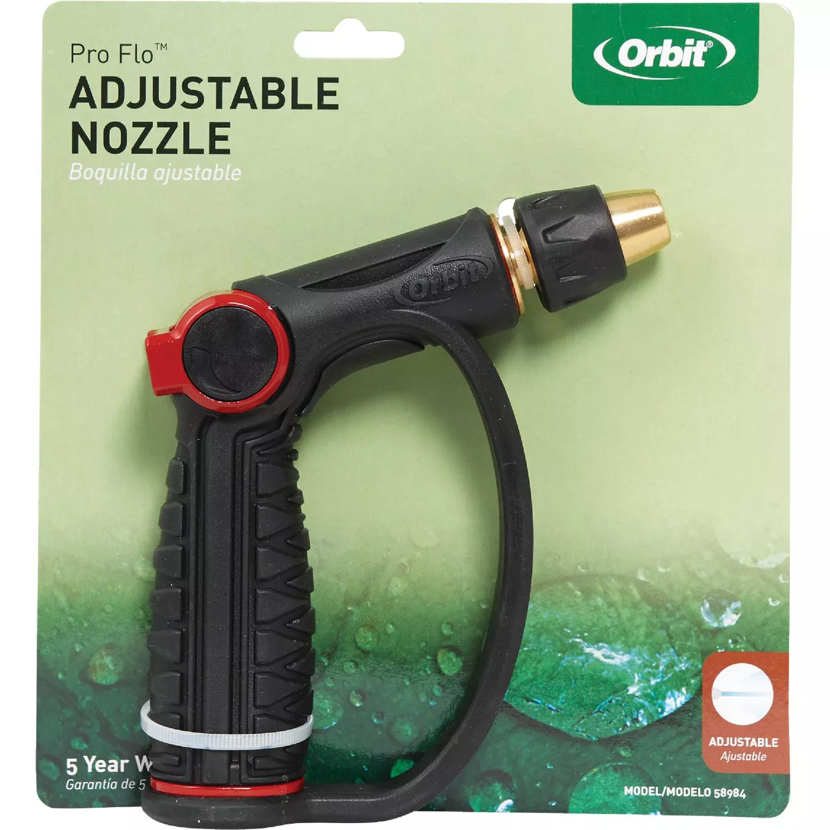 Orbit Pro Flo Metal Pistol Nozzle, Black - photo 2
