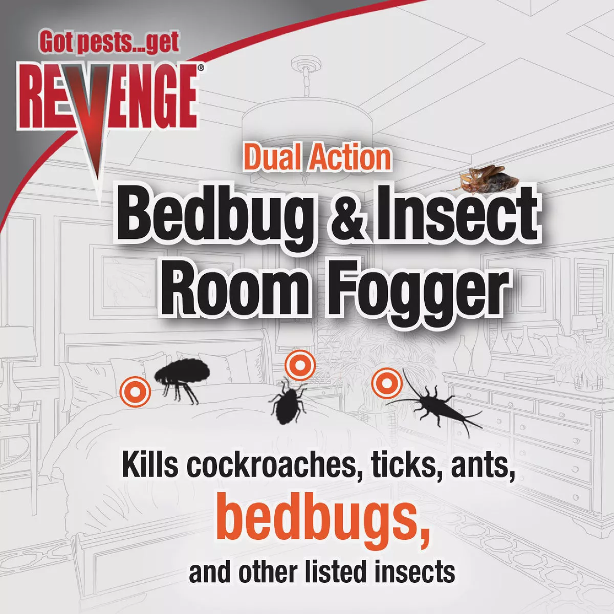 REVENGE 2 Oz. Dual Action Bedbug Indoor Insect Fogger (3-Pack) - photo 4