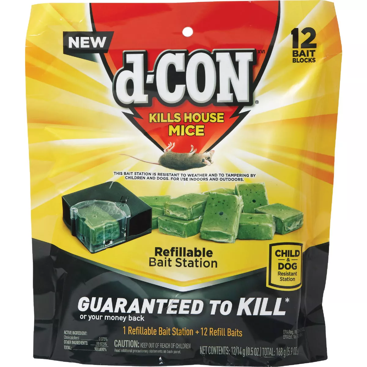 D-Con Refillable Corner Fit Mouse Bait Station (12-Refill) - photo 2
