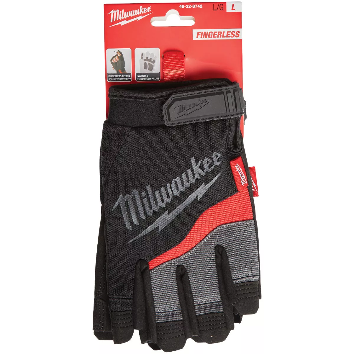 Milwaukee Performance Unisex Large Synthetic Fingerless Work Glove - photo 2