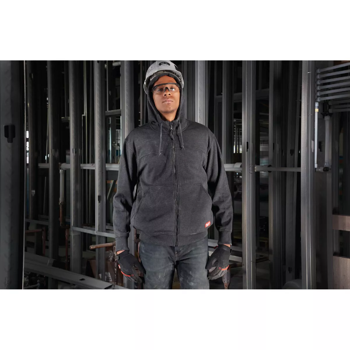 Milwaukee No Days Off L Black Men's Full Zip Sweatshirt - photo 2