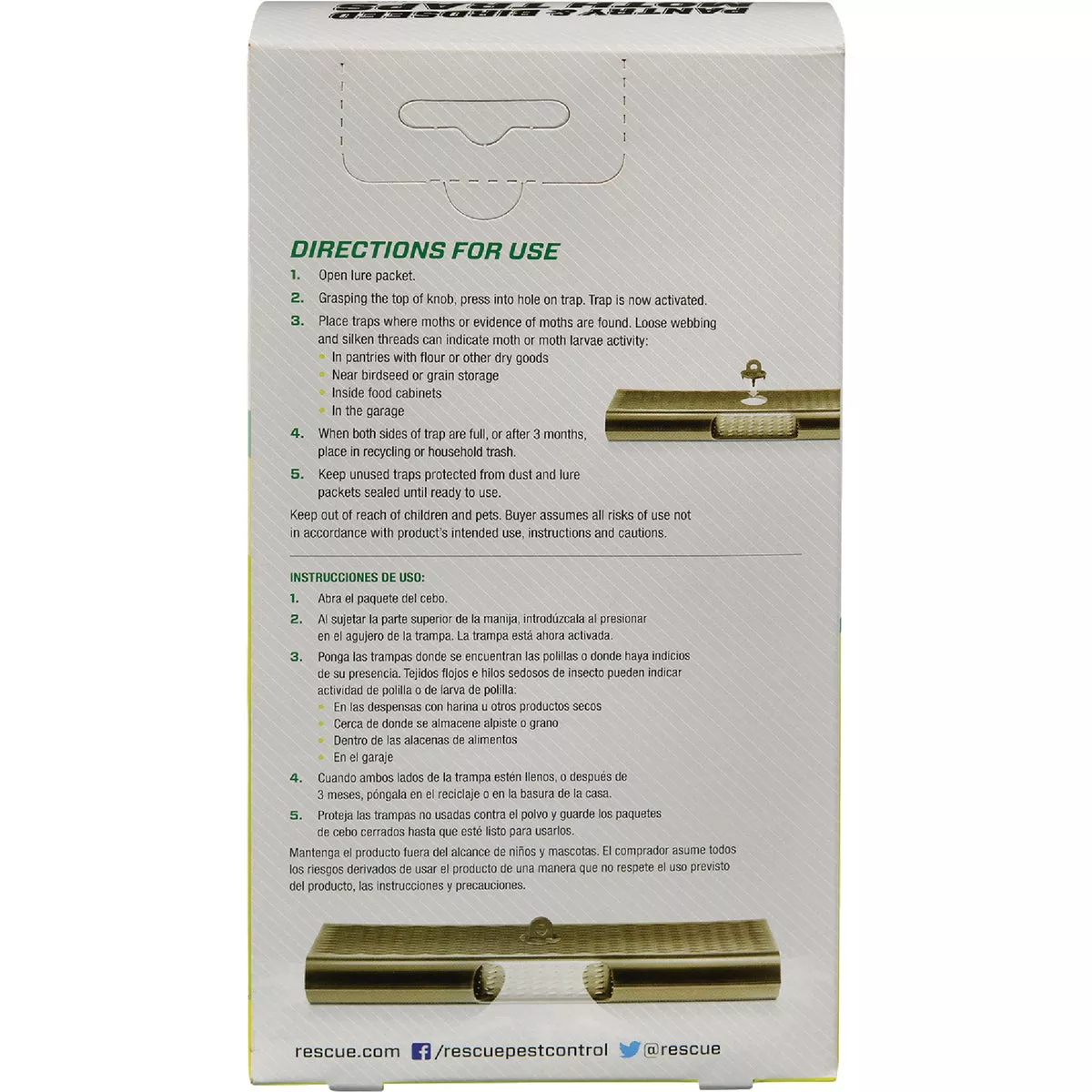 Rescue Glue & Pheromone Birdseed Moth Trap (2-Pack) - photo 4