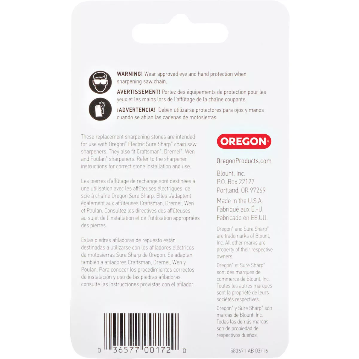 Oregon 5/32 In. Replacement Grinding Stones (3-Count) - photo 2