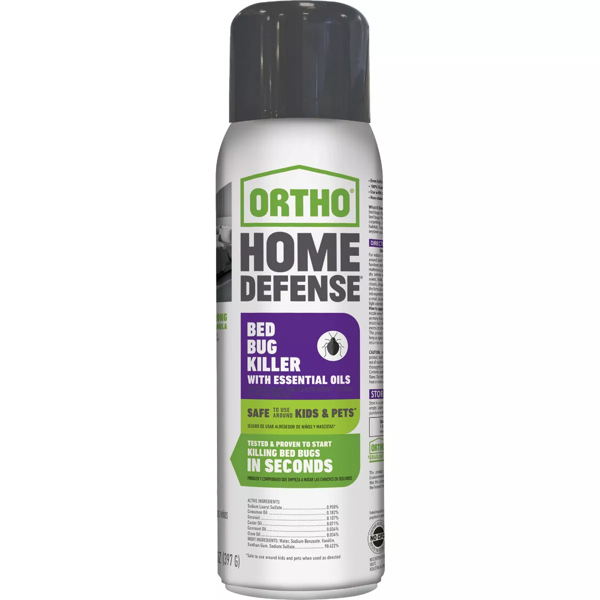 Ortho Home Defense 14 Oz. Aerosol Spray Bedbug Killer with Essential Oils