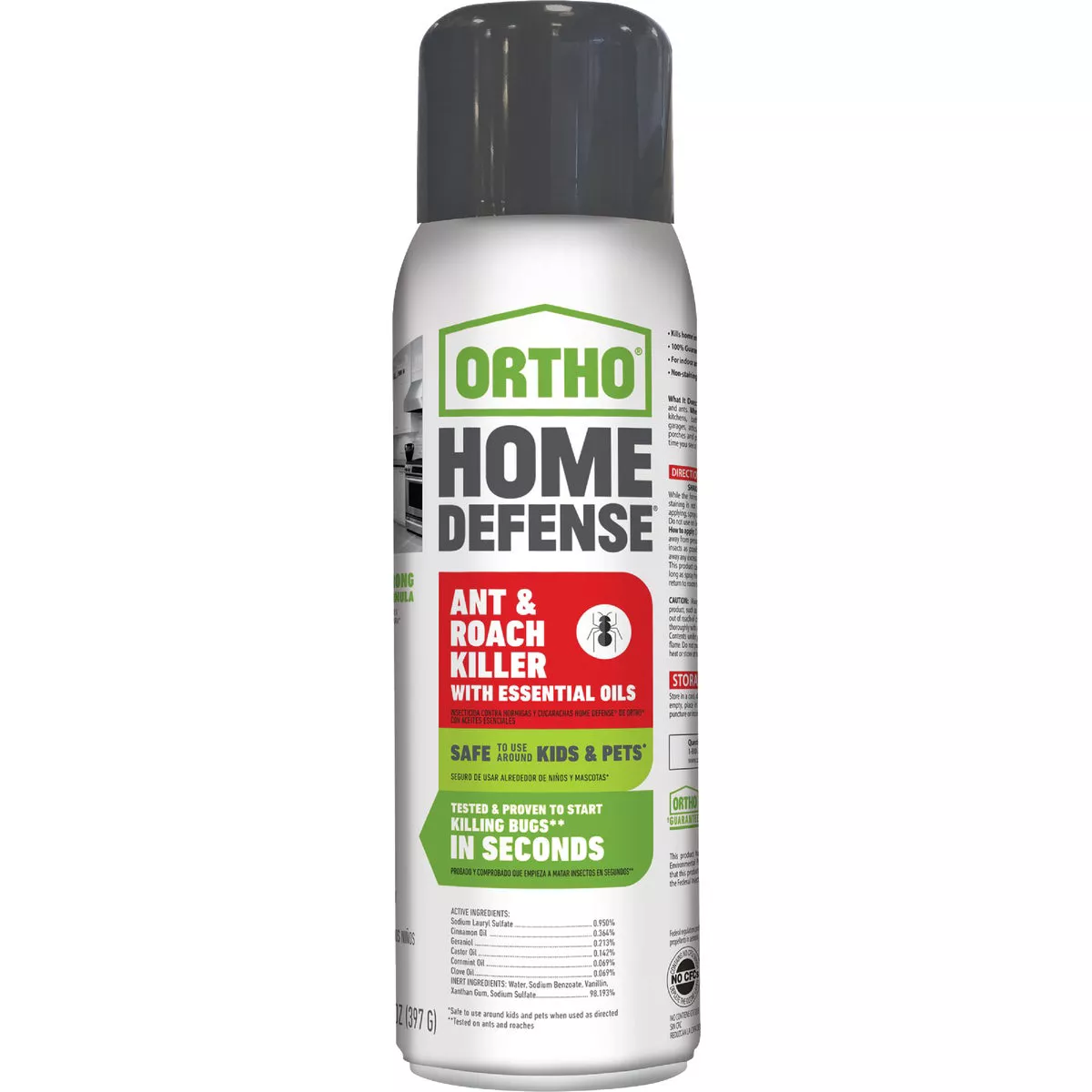 Ortho Home Defense 14 Oz. Aerosol Spray Ant & Roach Killer with Essential Oils