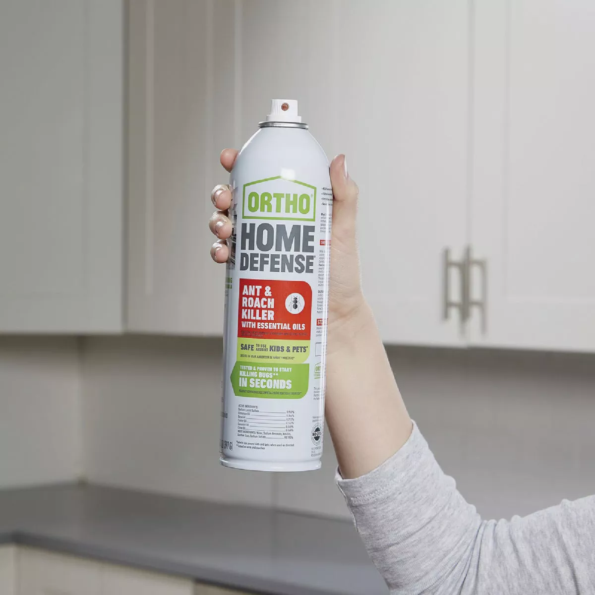 Ortho Home Defense 14 Oz. Aerosol Spray Ant & Roach Killer with Essential Oils - photo 3