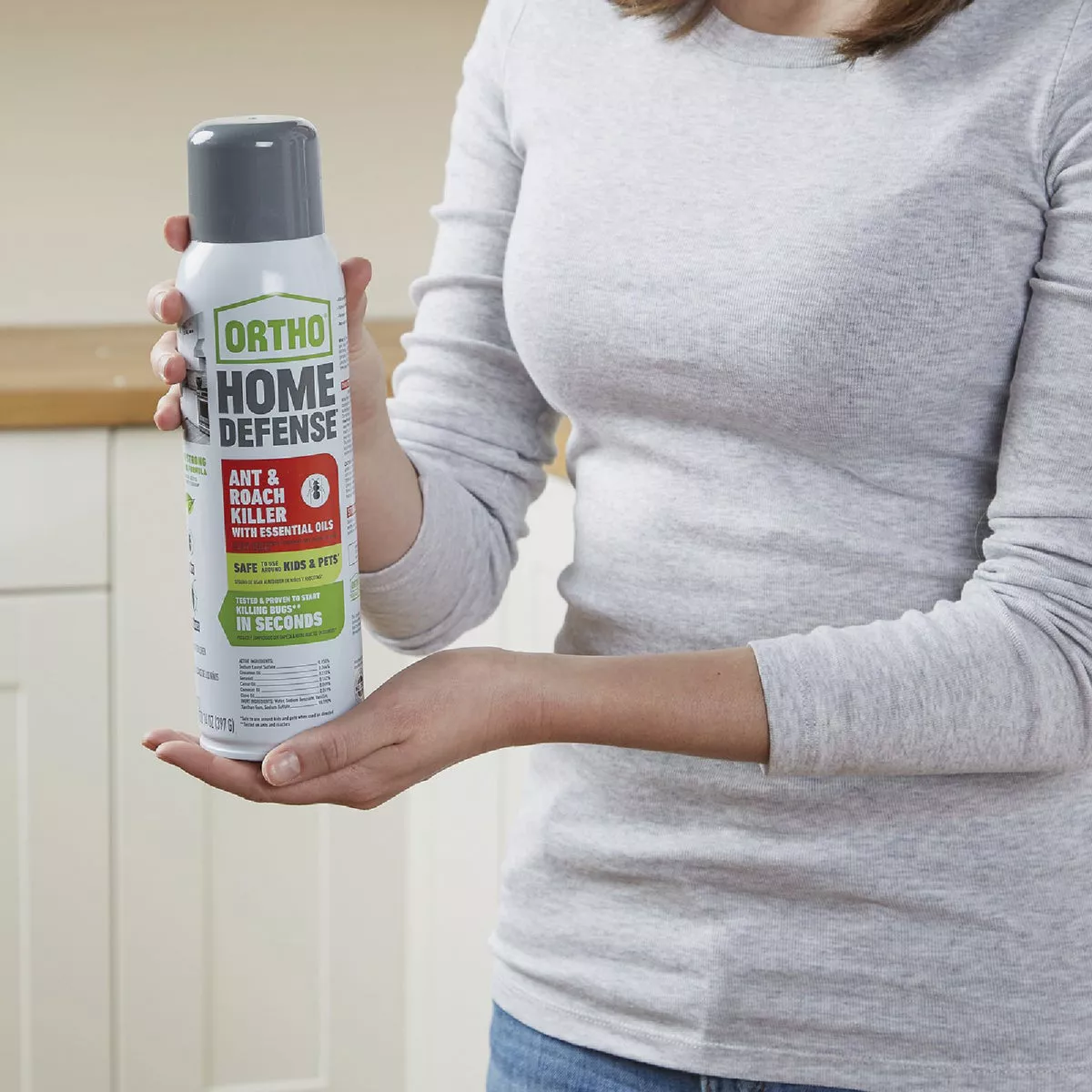 Ortho Home Defense 14 Oz. Aerosol Spray Ant & Roach Killer with Essential Oils - photo 2