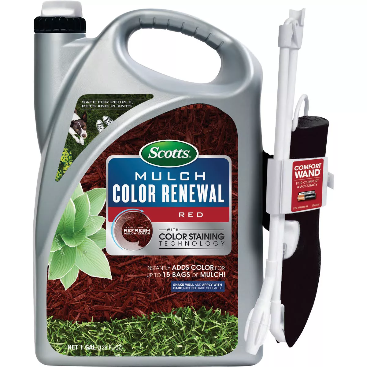 Scotts 1 Gal. Ready To Use Wand Sprayer Red Mulch Color Renewal