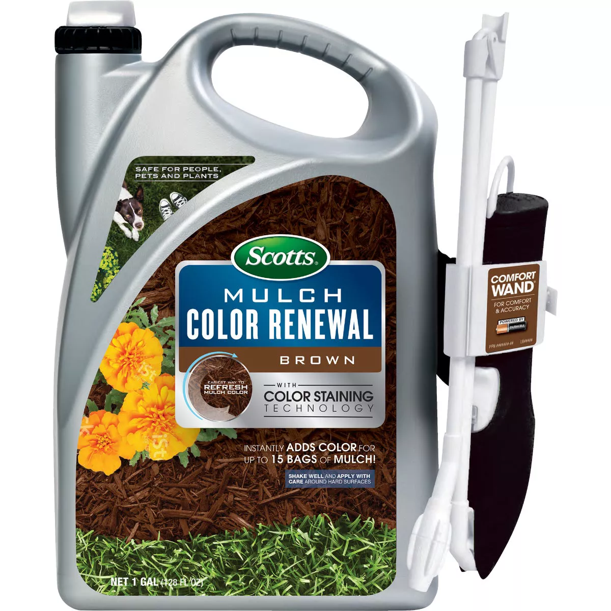 Scotts 1 Gal. Ready To Use Wand Sprayer Brown Mulch Color Renewal