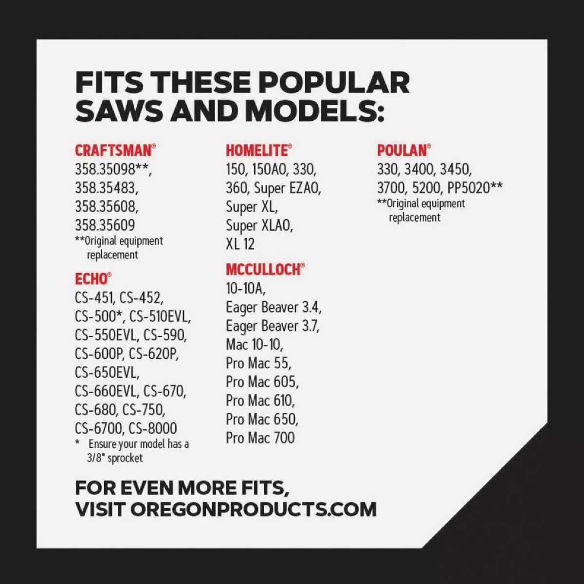 Oregon D70 AdvanceCut Saw Chain for 20 in. Bar - 70 Drive Links - fits Echo, Homelite, McCulloch, Poulan, Craftsman, Makita, Skil and more - photo 6