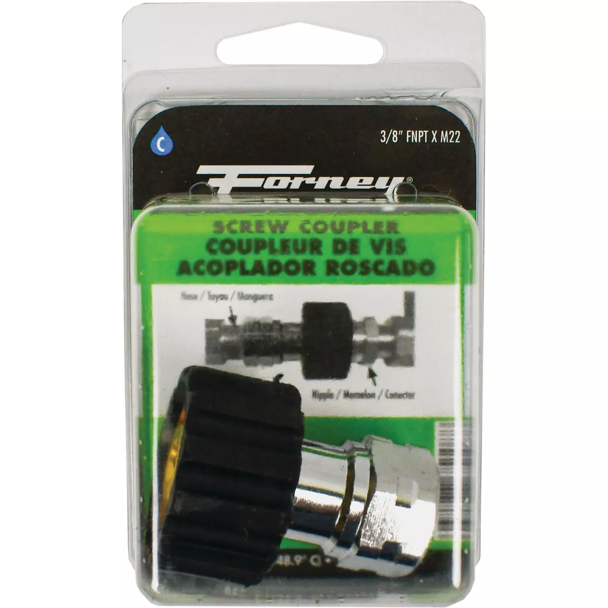 Forney M22Fx 3/8 In. Female Screw Pressure Washer Coupling - photo 2